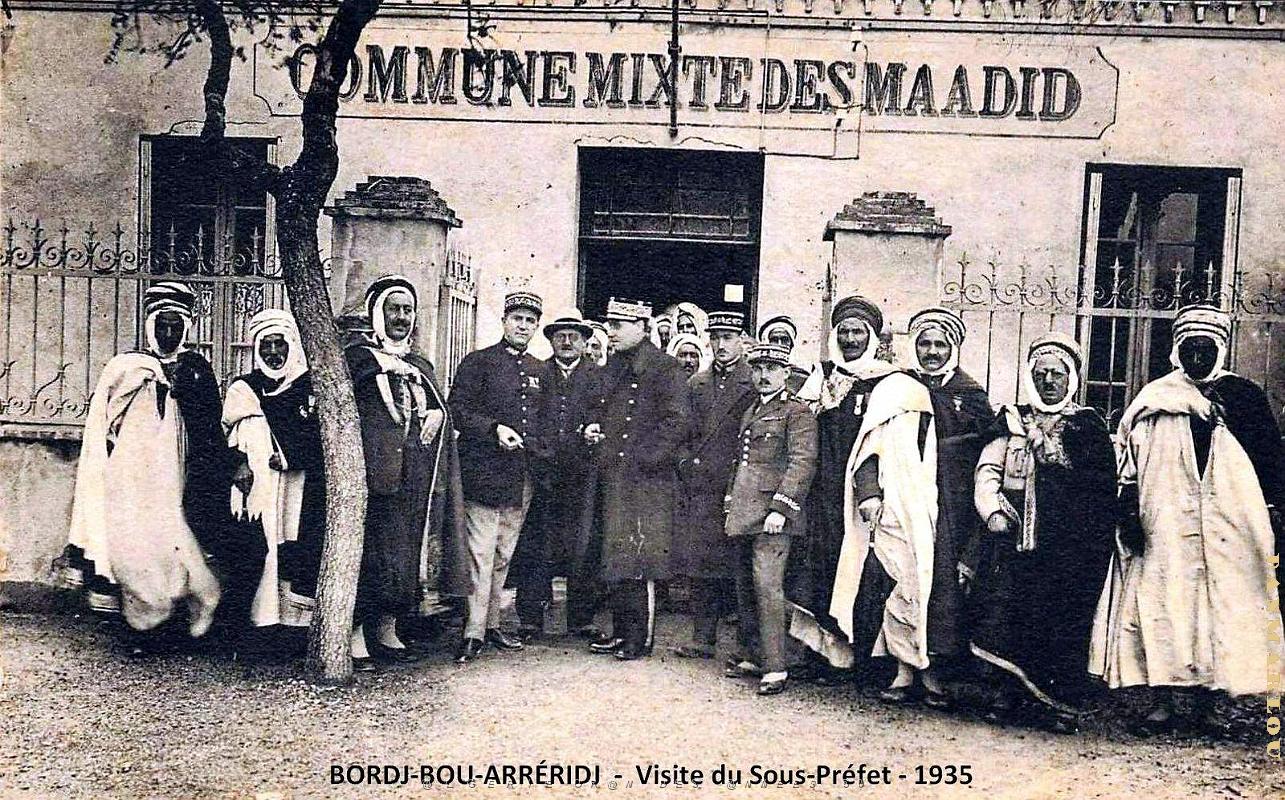 Bordj-Bou-Arreridj - Commune mixte des Maadid - Visite du Sous-Prefet - 1935.jpg